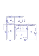 2d floor plan. Black&white floor plan. Floorplan