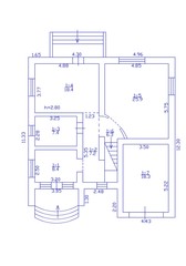 2d floor plan. Black&white floor plan. Floorplan