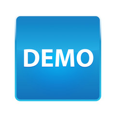 Demo shiny blue square button