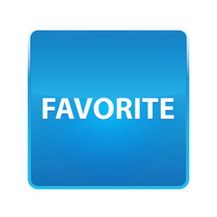Favorite shiny blue square button