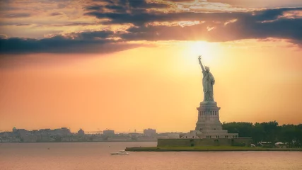 Badkamer foto achterwand Vrijheidsbeeld new york statue of liberty