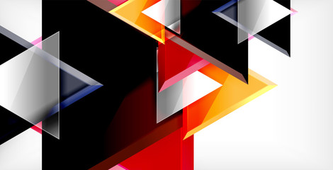 Triangle abstract background