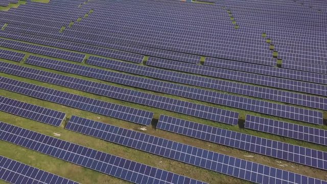 Solar power plant from drone.