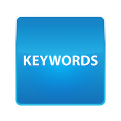 Keywords shiny blue square button