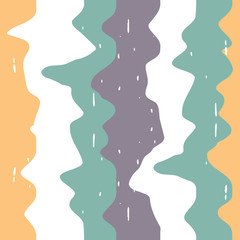 Abstract wavy line pattern, seamless vector geometric background.