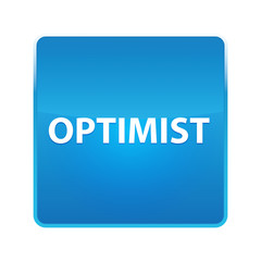 Optimist shiny blue square button