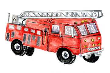 Fire engine drawing