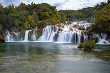 Waterfalls in Krka National Park, Croatia