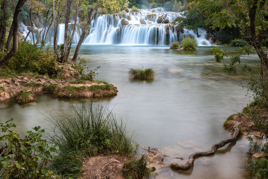 Waterfalls in Krka National Park, Croatia