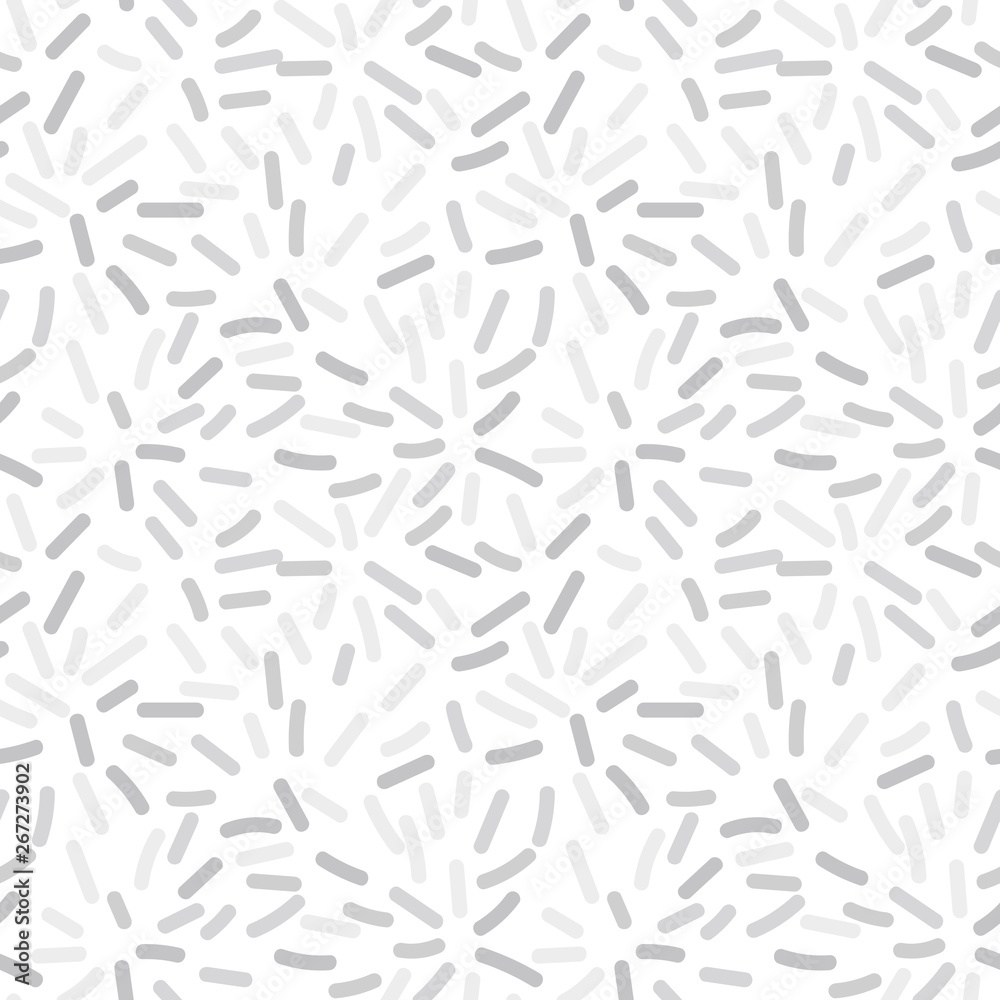 Poster vector organic seamless abstract background with simple white and grey shapes, freehand doodles patt
