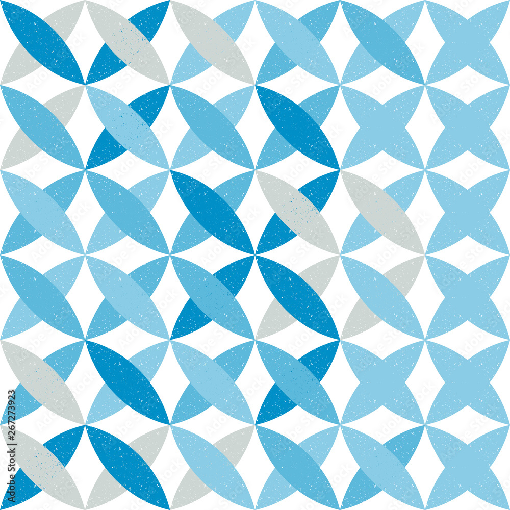 Aufkleber Abstract seamless pattern with geometric shapes made in vector