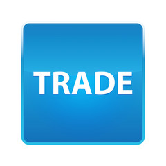 Trade shiny blue square button