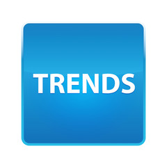 Trends shiny blue square button