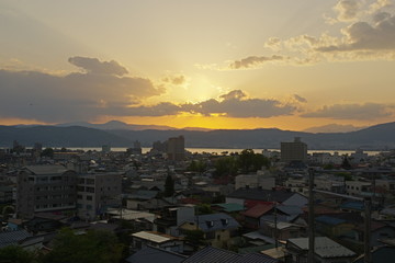 夕焼けと雲 K3BP1090