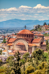 Saint Paul Church, Panoramic View, Thessaloniki city, Greece - obrazy, fototapety, plakaty