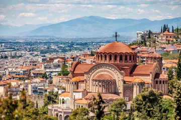 Poster Saint Paul Church, Panoramic View, Thessaloniki city, Greece © Lambros Kazan