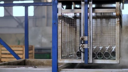 Cleaning metal parts in an ultrasonic bath at an enterprise, industrial ultrasonic cleaning. Ultrasonic washing turbocharger, Chemical Ultrasonic Cleaning