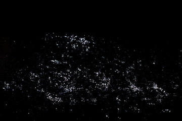 Splash of water. Isolate on black background