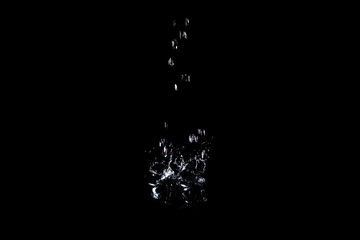 Splash of water. Isolate on black background