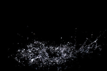 Splash of water. Isolate on black background