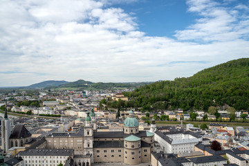 Naklejka premium Blick auf Salzburg in Österreich