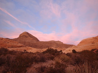 Fototapeta na wymiar Red Rocks Canyon Outside of Las Vegas, Nevada at Sunset