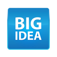 Big Idea shiny blue square button