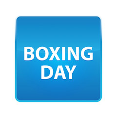 Boxing Day shiny blue square button