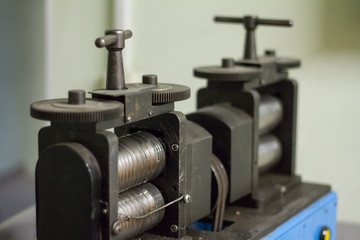 Workplace jeweler in the process of creating jewelry