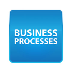 Business Processes shiny blue square button