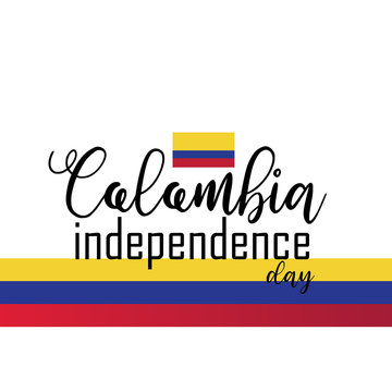 Happy Colombia Independence Day vector