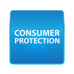 Consumer Protection shiny blue square button