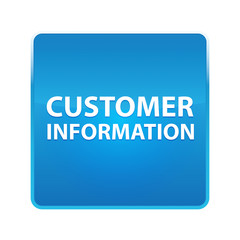 Customer Information shiny blue square button