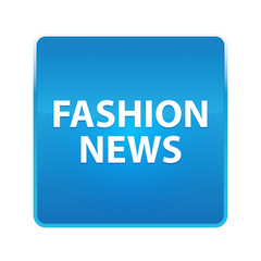 Fashion News shiny blue square button