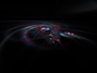 Energy waves. Wave propagation in space. Scientific abstraction 3d illustration.