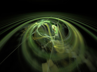 Energy waves. Wave propagation in space. Scientific abstraction 3d illustration.