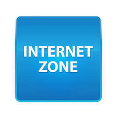 Internet Zone shiny blue square button