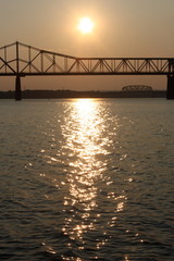 Bridge at Sunset in Louisville, Kentucky