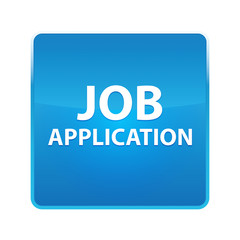 Job Application shiny blue square button