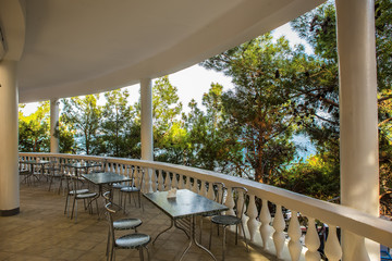 Summer cafe on the beach