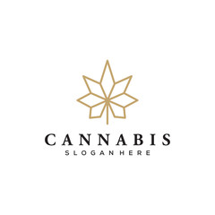 marijuana / cannabis leaves vector logo design