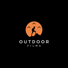 outdoor film vector logo design