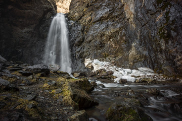 view on gveleti small waterfall near stephanzminda