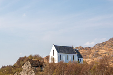 Fototapeta na wymiar Polnish Chapel Lochailort Highlands Scotland
