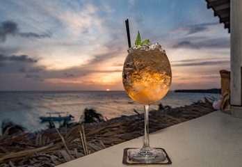  Cocktail  views around the Caribbean island of Curacao