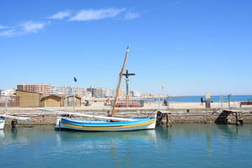 Fototapeta na wymiar Palavas les flots, a seaside resort in the south of Montpellier, Herault, Occitanie, France
