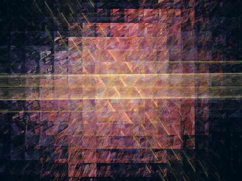 Modern abstract techno background. Information networks and data transfer. Energy in cyberspace.
