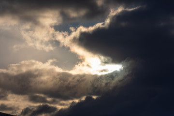 Obraz premium dramatic sky with clouds