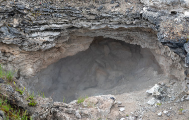 Steam in Small Cave