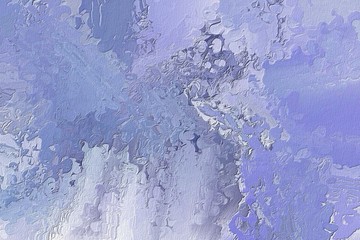 Abstract artistic lilac background frame. Expressive strokes of paints on the relief surface.